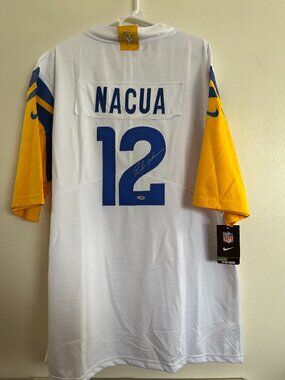 PUKA NACUA SIGNED LOS ANGELES LA RAMS AUTOGRAPHED NIKE JERSEY W/COA - XXL - 1
